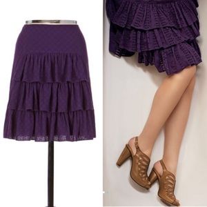 Anthropologie Ett Twa Tiered Tutu Eyelet Skirt